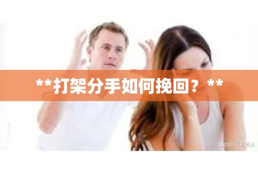 **打架分手如何挽回？**