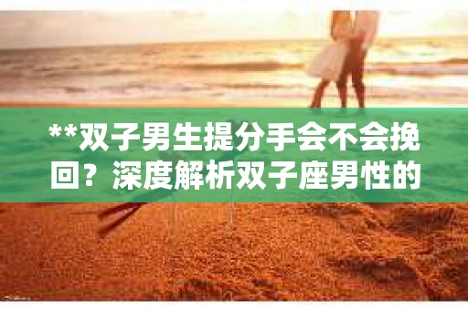 **双子男生提分手会不会挽回？深度解析双子座男性的情感决策**