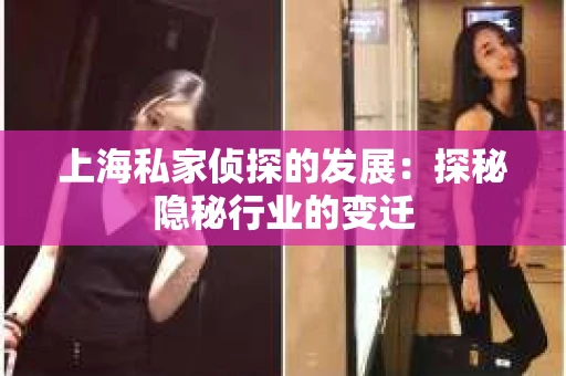 上海私家侦探的发展：探秘隐秘行业的变迁