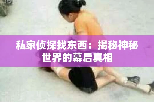私家侦探找东西：揭秘神秘世界的幕后真相