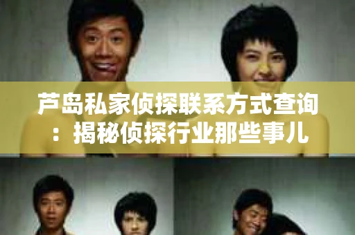 芦岛私家侦探联系方式查询：揭秘侦探行业那些事儿