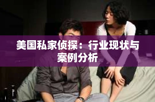 美国私家侦探：行业现状与案例分析