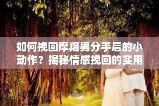 如何挽回摩羯男分手后的小动作？揭秘情感挽回的实用策略