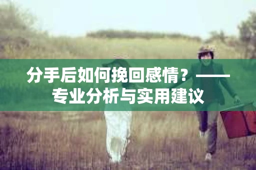 分手后如何挽回感情？——专业分析与实用建议