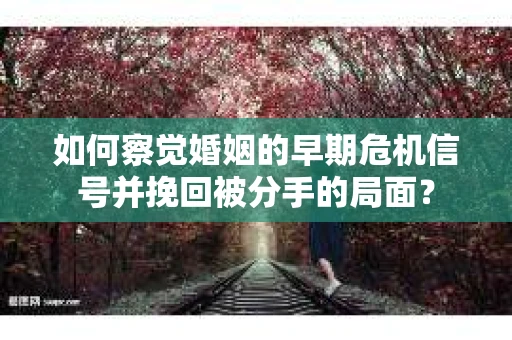 如何察觉婚姻的早期危机信号并挽回被分手的局面？