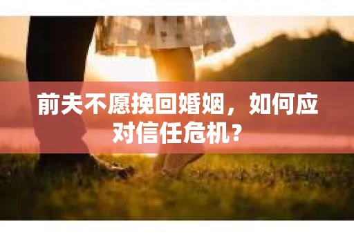 前夫不愿挽回婚姻，如何应对信任危机？